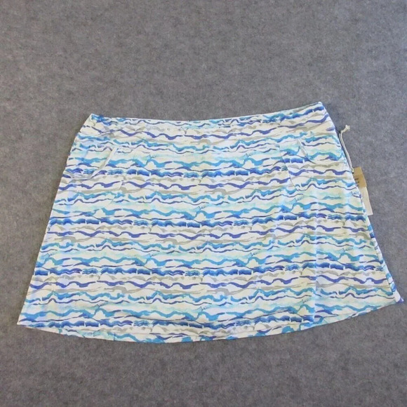 Escape Habitat Womens Mini Skirt Skort XXL Blue Rayon Performance Golf 368 - Picture 1 of 12